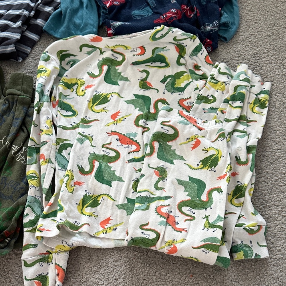 Carter's Kids Pajama Sets - Blue, Green, Gray, White - Picture 2 of 16